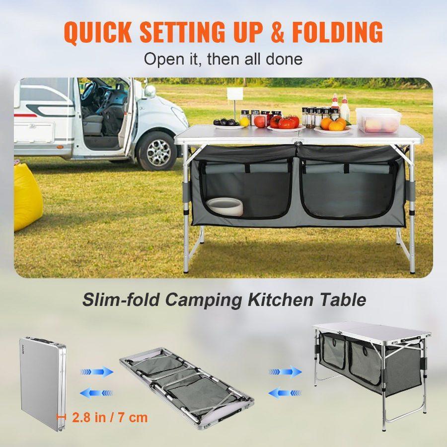 Quick set-up Folding Camping Table