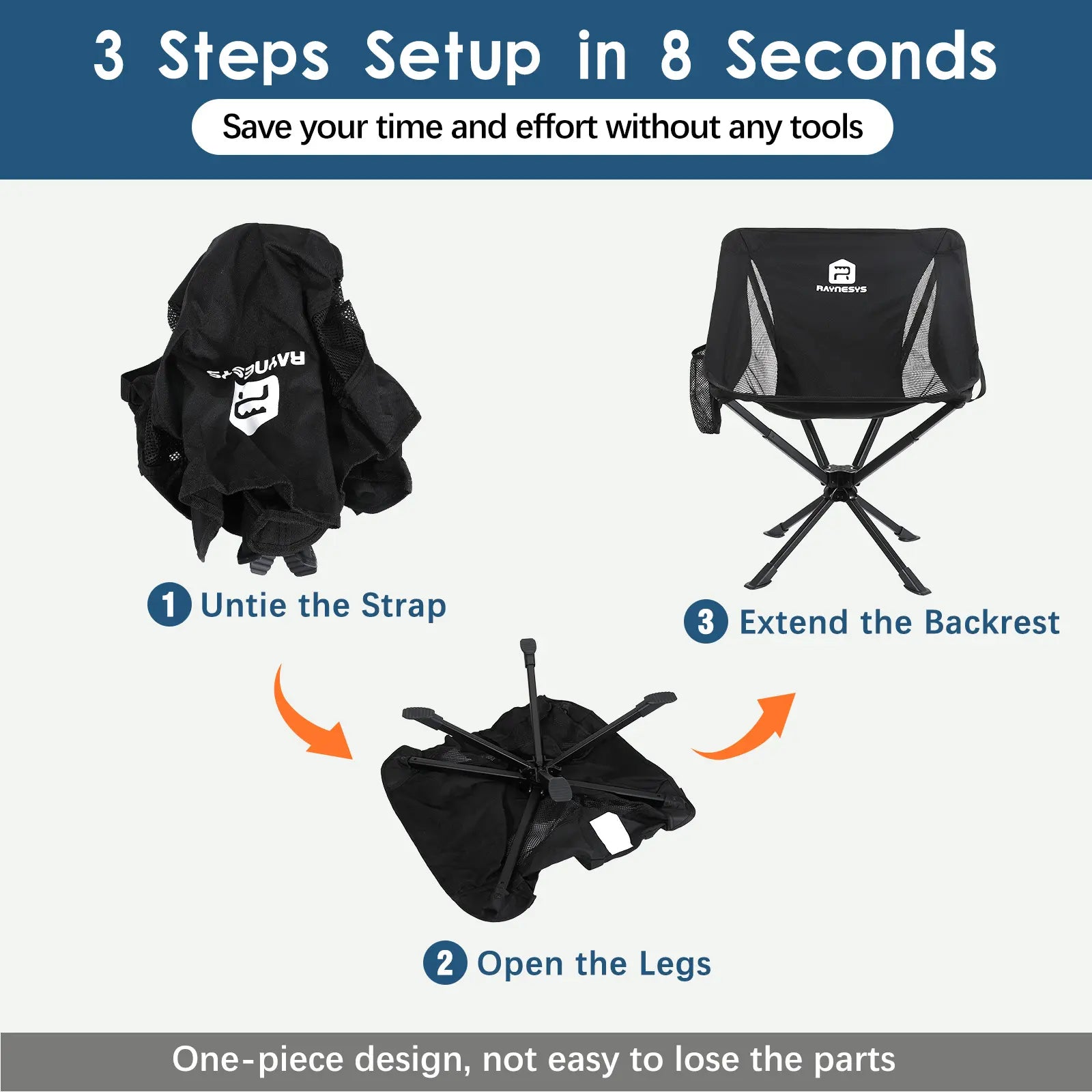 360° Swivel Camping Chairs