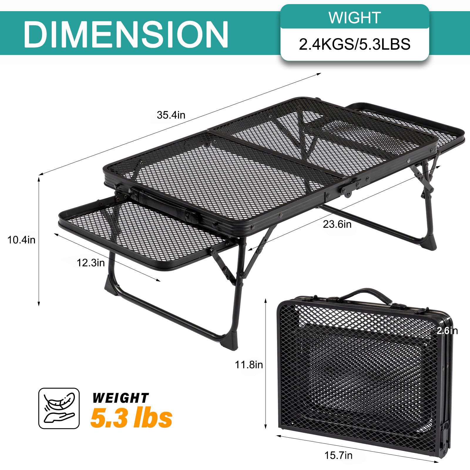 Portable 3ft Size Camping Table