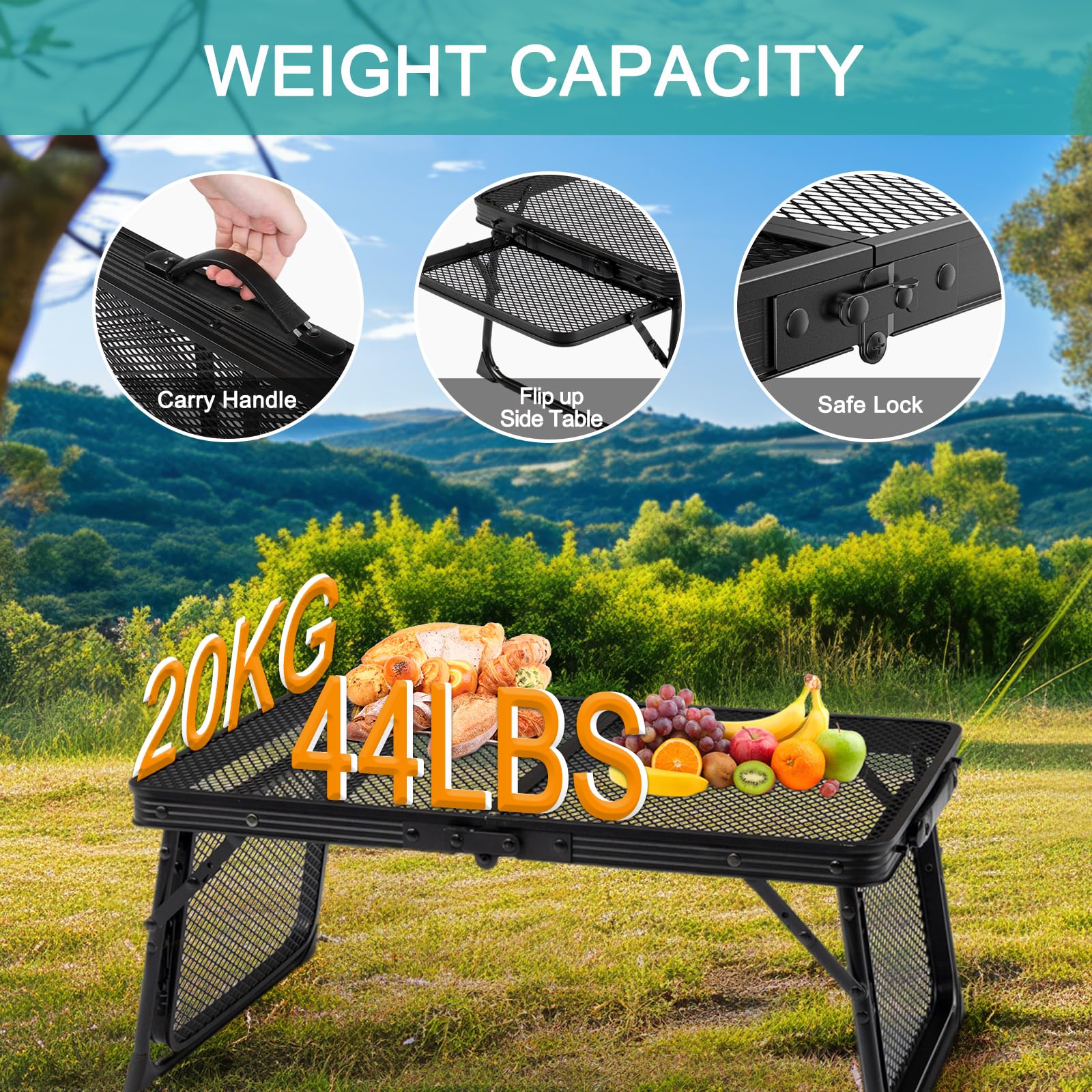 Portable 3ft Size Camping Table