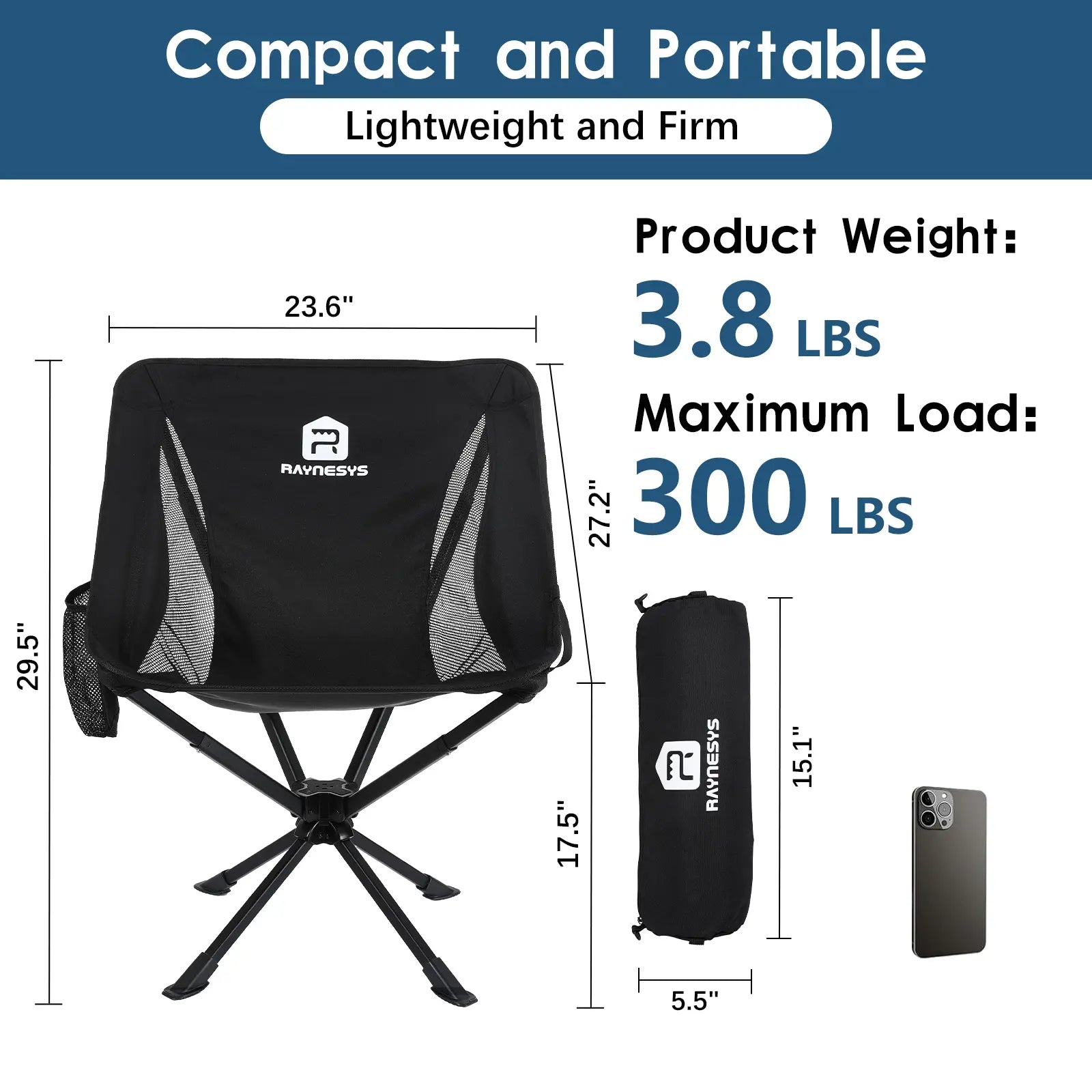 360° Swivel Camping Chairs