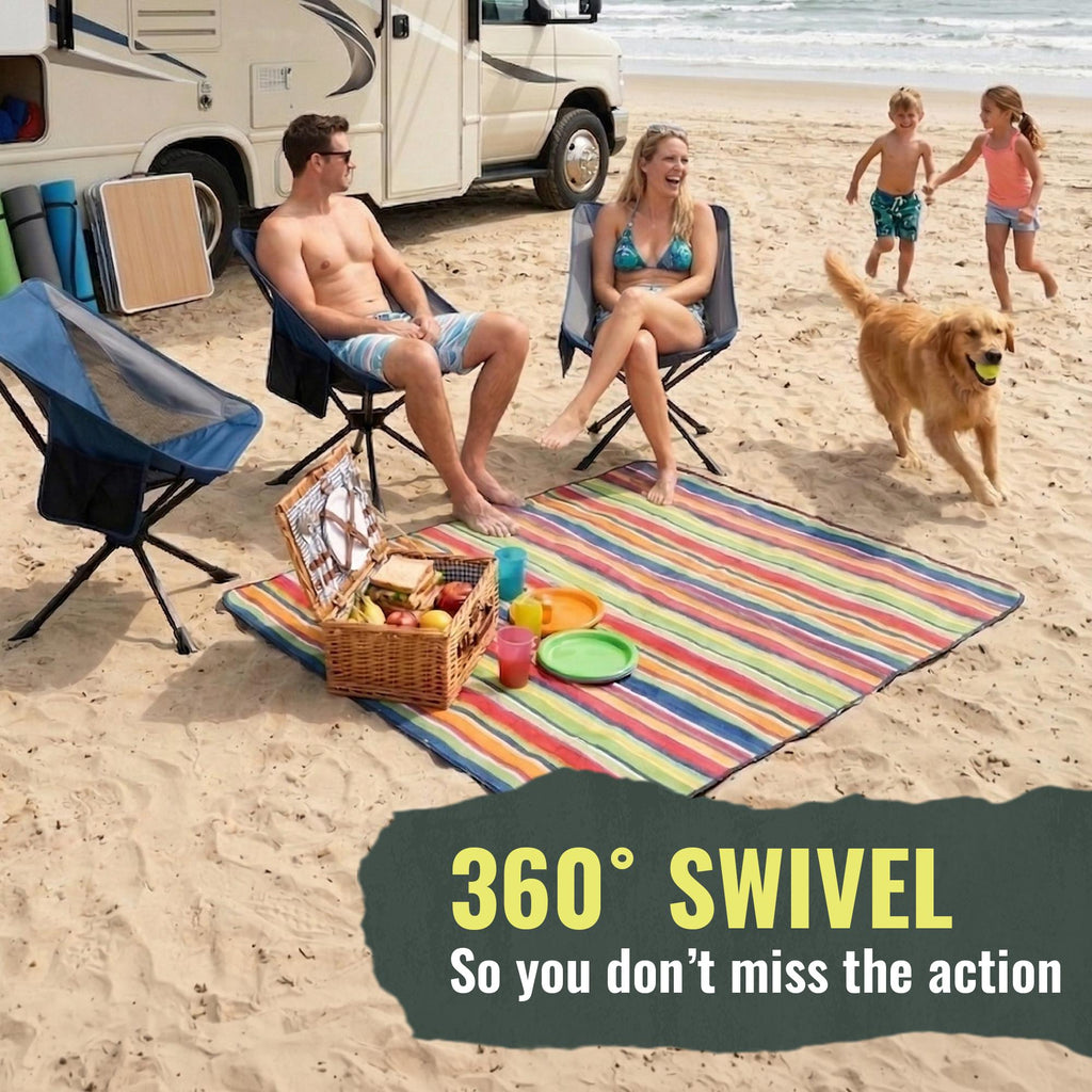360° Rotation Swivel Camping Chair