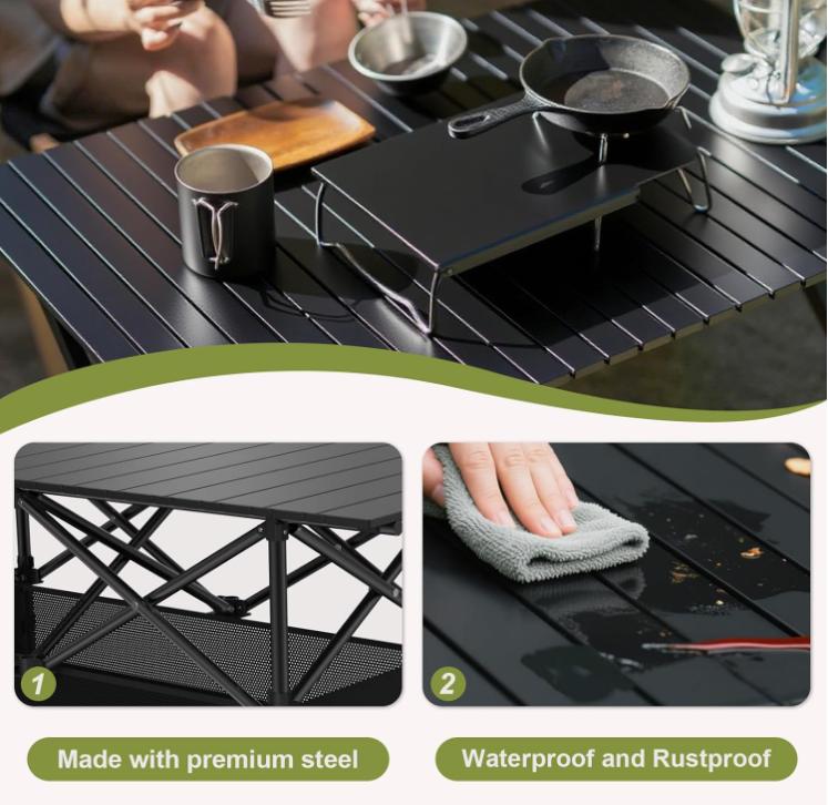 height adjustable portable outdoor table